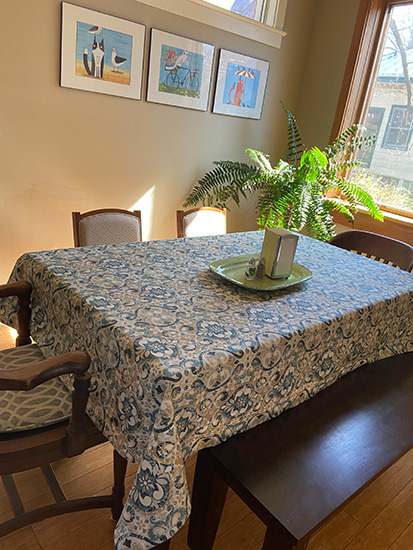 There have been lots of fun meals at the dining table.